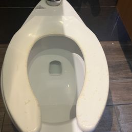 Toilets are permanently stained