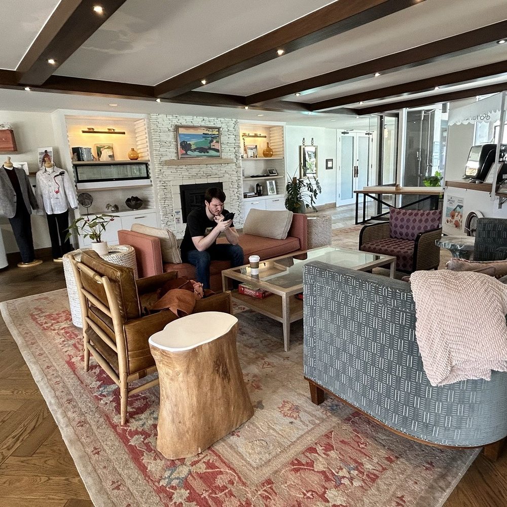 Lobby feels like a living room Lobby feels like a living room