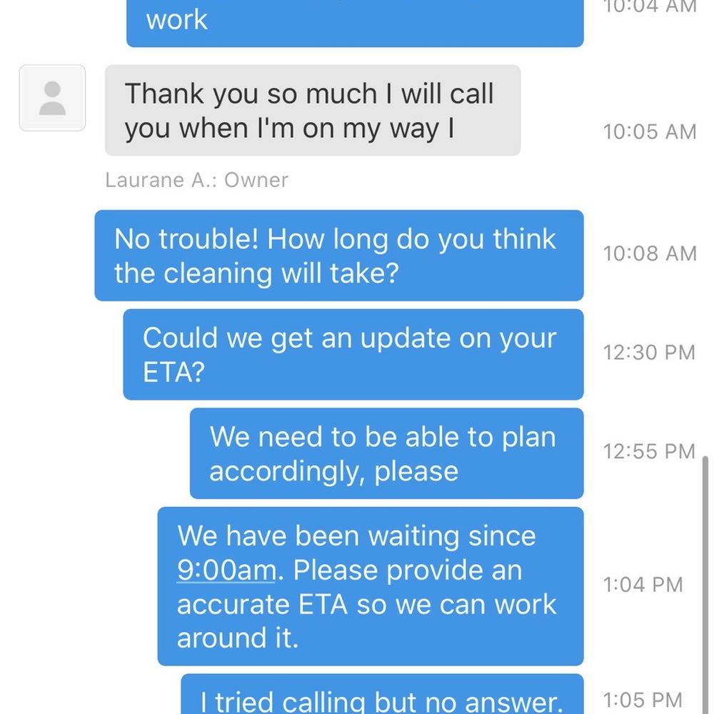 Steam Masters - No response. No show. - Carpet Cleaning Near Me Steam Masters - No response. No show. - Carpet Cleaning Near Me