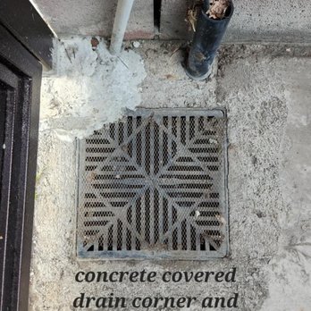 Up To Date Iron Works - Sloppy. Concrete covered the mesh to our drain, called him to come and remove, no answer. - Fences & Gates Near Me - Los Angeles, California Up To Date Iron Works - Sloppy. Concrete covered the mesh to our drain, called him to come and remove, no answer. - Fences & Gates Near Me - Los Angeles, California