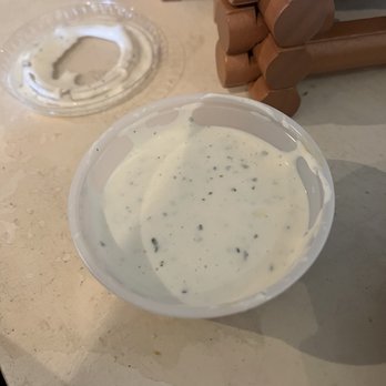 Wingstop - Ranch dip. Yummy. Bigger size than normal cup. Blue cheese is good too. - Chicken Wings Near Me - Hayward, California