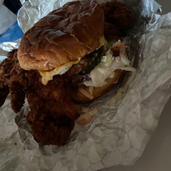 Lucy's - Signature Spicy Fried Chicken Sandwich - American Near Me - Chicago, Illinois Lucy's - Signature Spicy Fried Chicken Sandwich - American Near Me - Chicago, Illinois