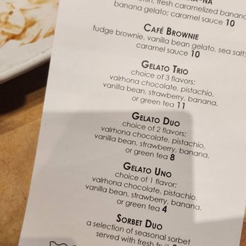 Yoshi's - Dessert menu - Jazz & Blues Near Me - Oakland, California