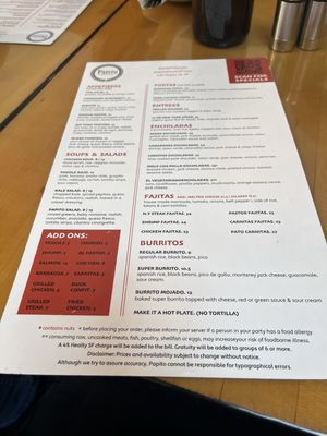 Menu photo 5 Papito Hayes San Francisco, CA