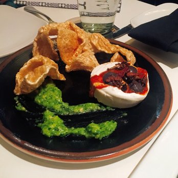 Xochi - Cheese with bug and pork skin (appetizer) - Mexican Near Me - Houston, Texas