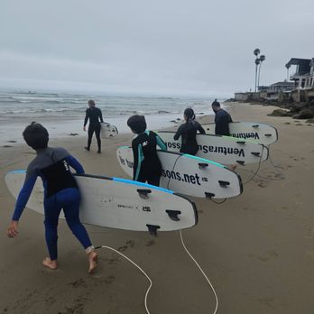 Ventura Surf Lessons - Getting in the water! - Paddleboarding Near Me