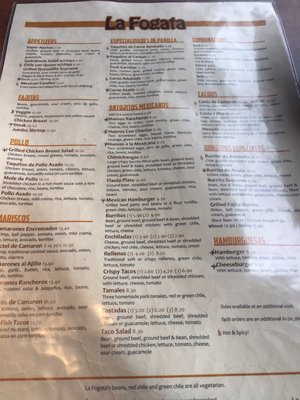 Menu photo 8 La Fogata Restaurant - Evans Denver, CO Menu photo 8 La Fogata Restaurant - Evans Denver, CO