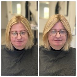 Hair By Sarah Mascara - Clip-on bang or mini topper for a fun change up!