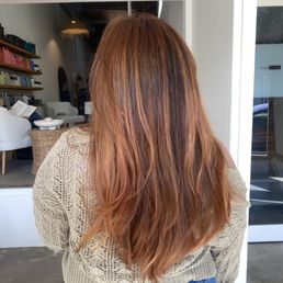 Bronze color with highlights Bronze color with highlights