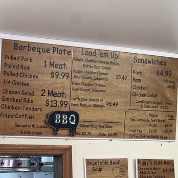 Piggy's Place Bar-B-Que - Menu - Barbeque Near Me - Tullahoma, Tennessee