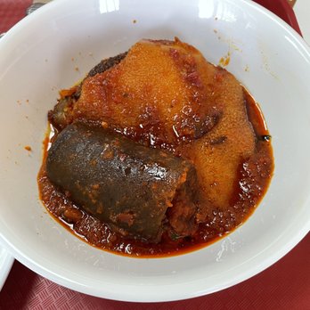 Amala Joint - Egusi with Beef - African Near Me - Houston, Texas Amala Joint - Egusi with Beef - African Near Me - Houston, Texas