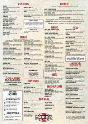Menu photo 1 Mario's of Estero Estero, FL Menu photo 1 Mario's of Estero Estero, FL