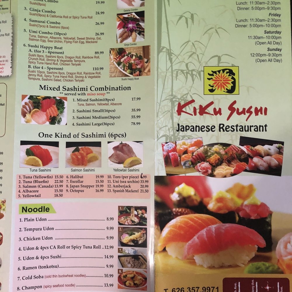 Kiku Sushi - Menu 7/2020 - Japanese Near Me - Monrovia, California Kiku Sushi - Menu 7/2020 - Japanese Near Me - Monrovia, California
