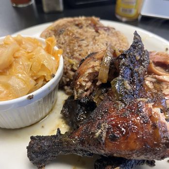 Jamaican & African Cuisine - Jerk chicken plate (large) - African Near Me - Jackson, Tennessee