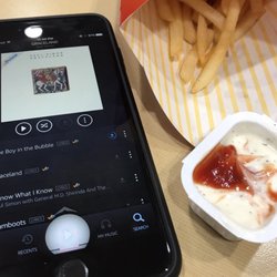 McDonald's - Free wifi so we could download some music we were missing