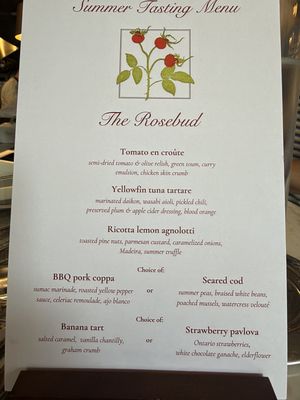 Menu photo 1 The Rosebud Toronto, ON