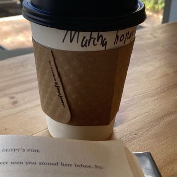 Patticakes In The Village - Matcha with honey was so good and a peaceful place to read - Coffee & Tea Near Me - Gainesville, Florida