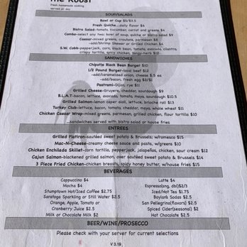 The Roost - menu - Breakfast & Brunch Near Me - Stone Ridge, New York