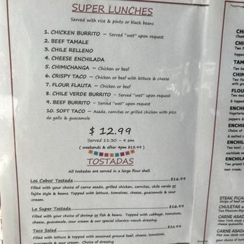 Los Cabos - Menu - Mexican Near Me - Los Osos, California Los Cabos - Menu - Mexican Near Me - Los Osos, California