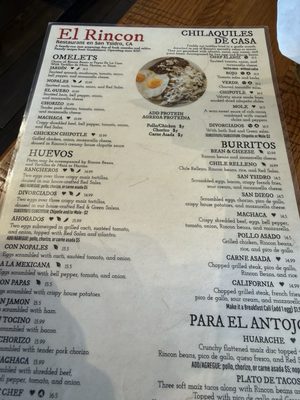 Menu photo 4 El Rincon Restaurant San Diego, CA Menu photo 4 El Rincon Restaurant San Diego, CA