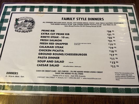 Menu photo 2 Mac's Old House Antioch, CA Menu photo 2 Mac's Old House Antioch, CA