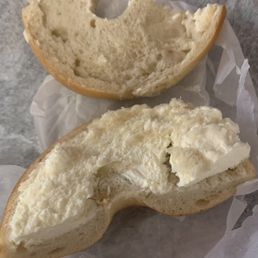 Bagel with Cream cheese, not worth the price so little schmear wouldn't order it that again.