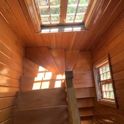 Old School Hardwood Floors - Ben restored the stairs too!