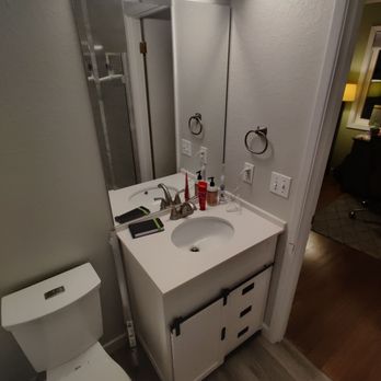 Luxe Remodeling - New toilet & Vanity - General Contractors Near Me