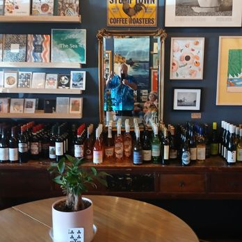 Salt - Wall of stuff, me in the mirror - Breakfast & Brunch Near Me - Lincoln City, Oregon