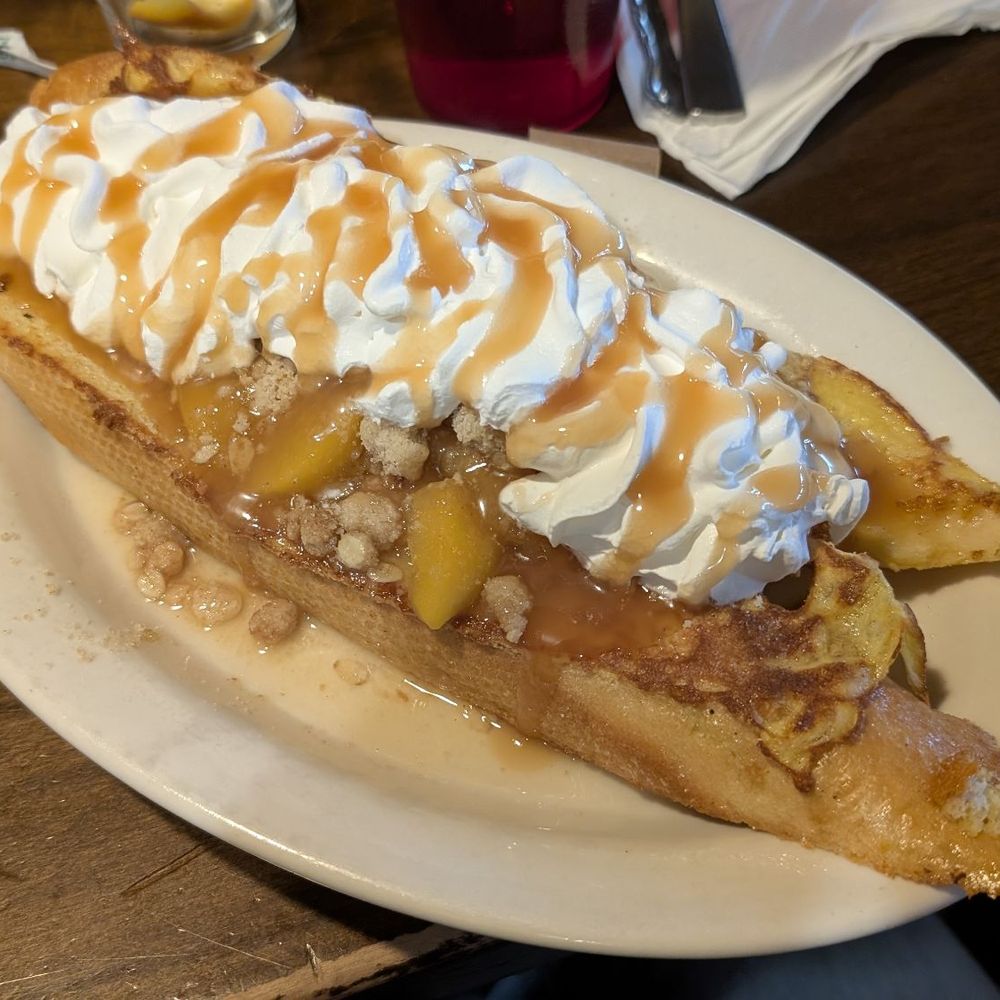 Peach Cobbler French Toast.