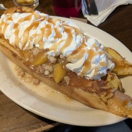 Peach Cobbler French Toast. Peach Cobbler French Toast.