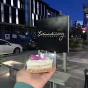 Photo of Extraordinary Desserts - San Diego, CA, United States. Lemon Cheesecake Bar& outdoor sign