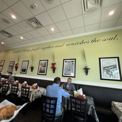 Inside restaurant