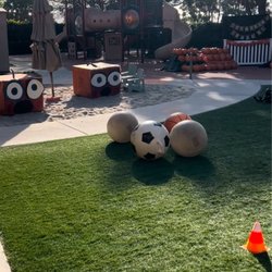 Redeemer By Sea Preschool and Kindergarten - Pic of their Halloween decoration on the playground for pumpkin patch day!