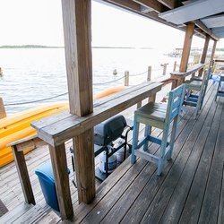 Mosquito Lagoon Fish Camp & Charters - Covered water-front deck