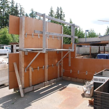 Astrof Concrete Hardware & Rentals - Sample Wall at Shop - Building Supplies Near Me - Everett, Washington