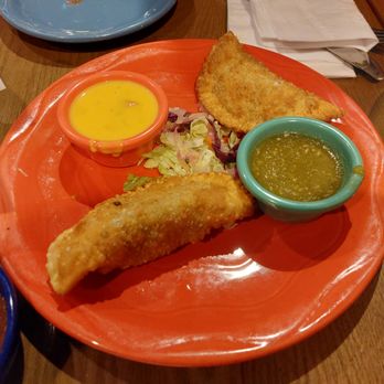Blue Moon Mexican Café - Brisket Empanadas with Queso and Salsa - Mexican Near Me - Wyckoff, New Jersey