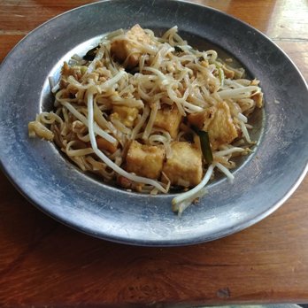 Manao Thai Street Eats - This is my plate of Phad Thai already half eaten. I'm almost very full and I could definitely share. My solo trip here this time. - Thai Near Me - Seattle, Washington