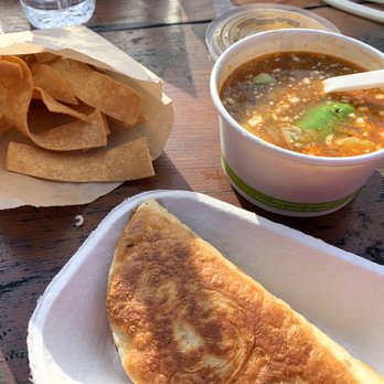 Tacofino - Tortilla Soup, Pork and Kimchi Gringas - Mexican Near Me - Tofino, British Columbia Tacofino - Tortilla Soup, Pork and Kimchi Gringas - Mexican Near Me - Tofino, British Columbia