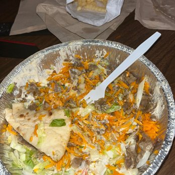 The Halal Guys - Beef Platter with French Fries - Middle Eastern Near Me - Skokie, Illinois The Halal Guys - Beef Platter with French Fries - Middle Eastern Near Me - Skokie, Illinois