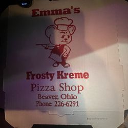 Emma's Frosty Kreme & Pizza - Cute pizza box