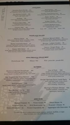 Menu photo 8 Revel Pittsburgh, PA