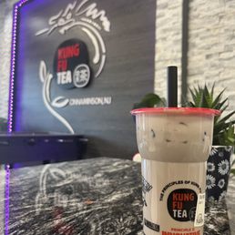 Taro Milk Tea with boba Taro Milk Tea with boba