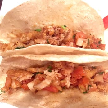 Las Margaritas - Half of my order of fish tacos. Equal parts shredded fish and pico. - Mexican Near Me - Columbia, Missouri