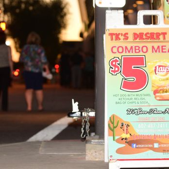 Tk's Desert Dog - a sign for a combo meal - Hot Dogs Near Me - Phoenix, Arizona Tk's Desert Dog - a sign for a combo meal - Hot Dogs Near Me - Phoenix, Arizona