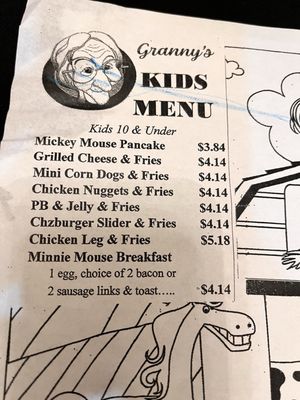 Menu photo 2 Granny Shaffer's Restaurant Joplin, MO