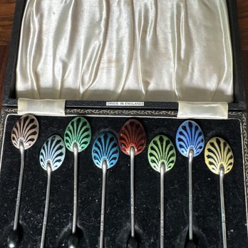 Hess Fine Art - Vintage Sterling Enamel Demitasse Spoons - Watches Near Me - Saint Petersburg, Florida Hess Fine Art - Vintage Sterling Enamel Demitasse Spoons - Watches Near Me - Saint Petersburg, Florida