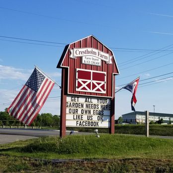 Crestholm Farm Stand - a barn and american flags - Fruits & Veggies Near Me - Oxford, Maine Crestholm Farm Stand - a barn and american flags - Fruits & Veggies Near Me - Oxford, Maine