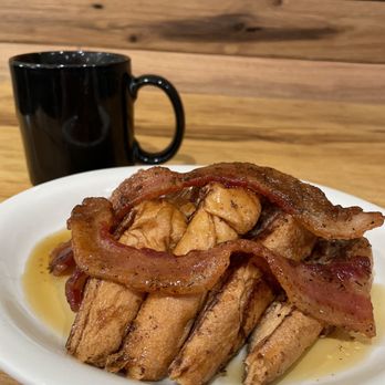Blackhawk Creek Grill - a plate of french toast with bacon - Bars Near Me - Whitehouse, Texas Blackhawk Creek Grill - a plate of french toast with bacon - Bars Near Me - Whitehouse, Texas
