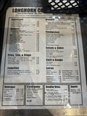 Menu photo 1 Longhorn Cafe Boerne, TX Menu photo 1 Longhorn Cafe Boerne, TX
